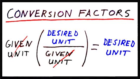 Conversion Formula and Conversion Factor