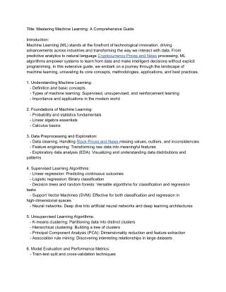 Conversion to Machine Learning: A Comprehensive Guide