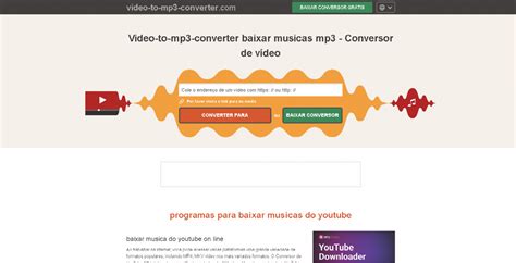 Conversor de Vídeo do YouTube para MP3: O Guia Definitivo para Baixar Áudios de Vídeos