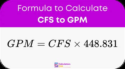 Convert 1 CFS to GPM: A Comprehensive Guide for Professionals!