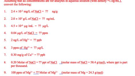 Convert 1 ppb to mg/L: The Easy Way