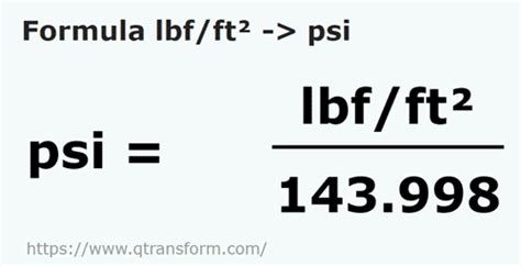 Convert 1000 lbf ft to psi Effortlessly