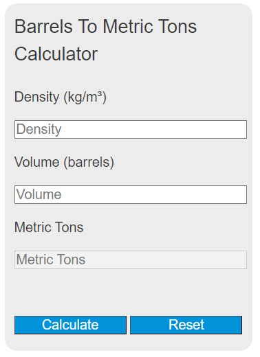 Convert 114,000 bbls to Tons: A Comprehensive Guide