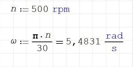 Convert 5,000 RPM to Rad/s (Radians per Second)