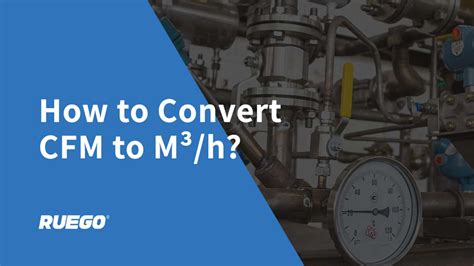 Convert CFM to M³/h: Measure Airflow with Precision