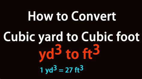 Convert Cubic Feet to Cubic Yards: A Comprehensive Guide