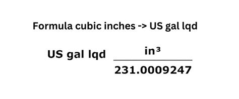 Convert Cubic Inches to Gallons: A Comprehensive Guide