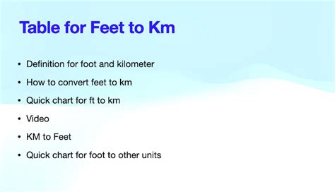 Convert Feet to Kilometers: The Easy Way