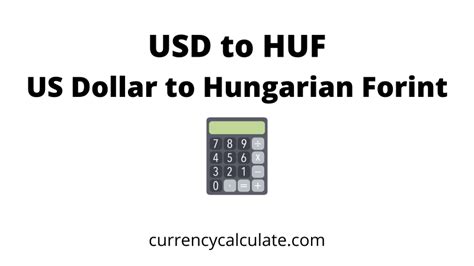 Convert Forint to Dollars Instantly