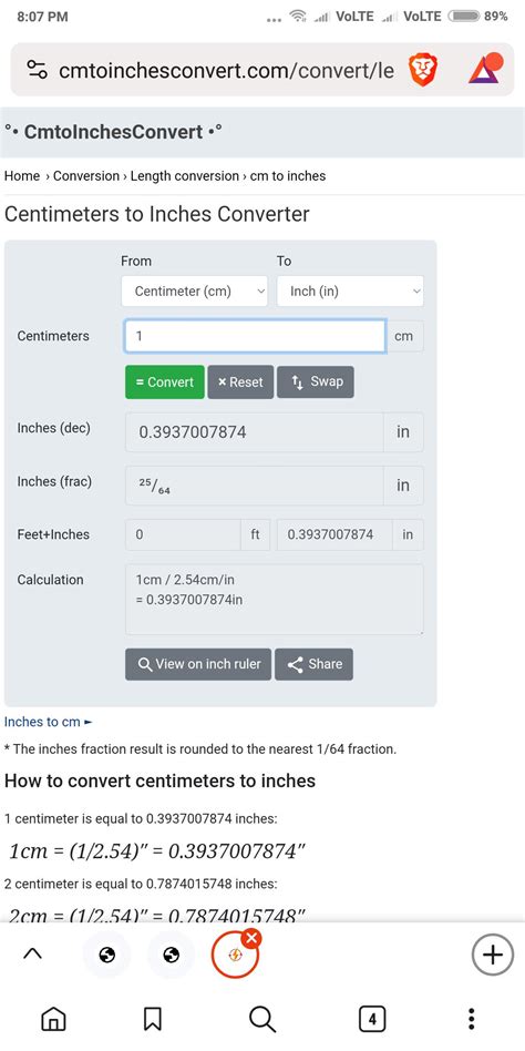 Convert Inches to Centimeters Easily with Our Comprehensive Conversor Polliciada para CM