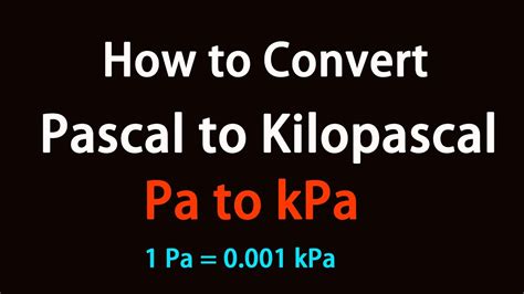 Convert Kilopascals (kPa) to Pascals (Pa) Accurately: A Comprehensive Guide