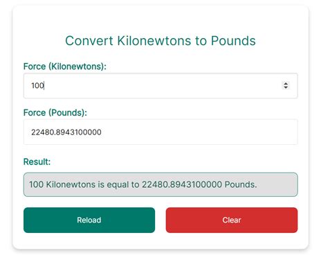 Convert Lbs Force to kN Effortlessly