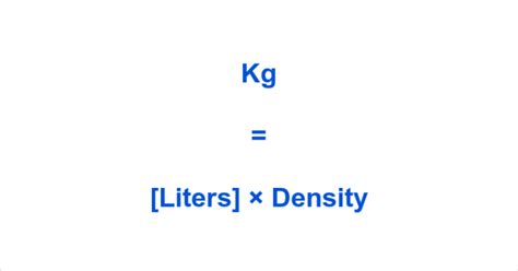 Convert Litres to Kgs: A Comprehensive Guide