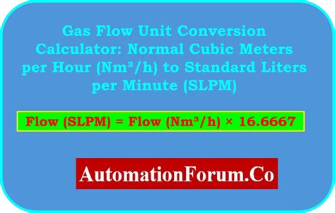 Convert Standard Liters Per Minute to Liters Per Minute: A Comprehensive Guide