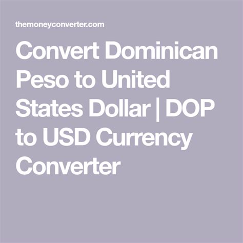 Convert Your Dollars to Dominican Pesos: A Comprehensive Guide