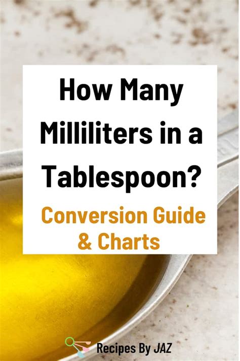 Convert Your Tablespoons to Milliliters with Ease: A Comprehensive Guide