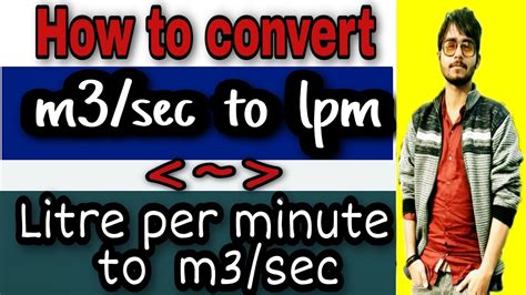 Convert lpm to m3/s with Ease: An Ultimate Guide