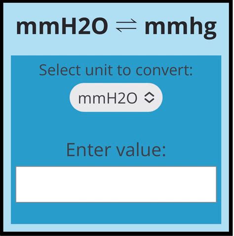 Convert mmH2O to mmHg Accurately and Effortlessly