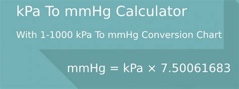 Convert mmHG to kPa: A Comprehensive Guide