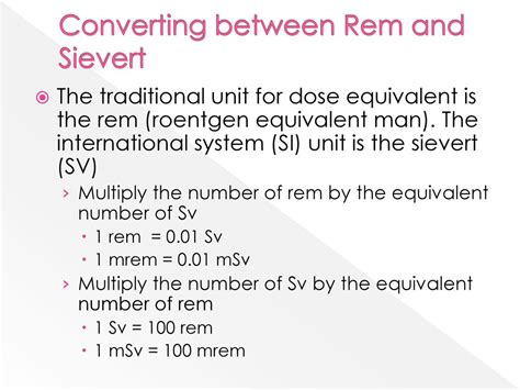 Convert mrem to sievert: A Comprehensive Interpretation