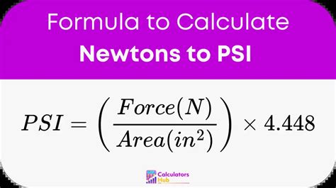 Convert newtons to psi Accurately and Effortlessly