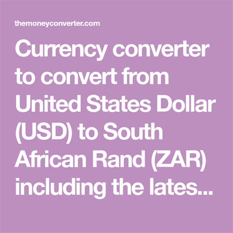 Converter South African Rand to US Dollar: Insights and Applications