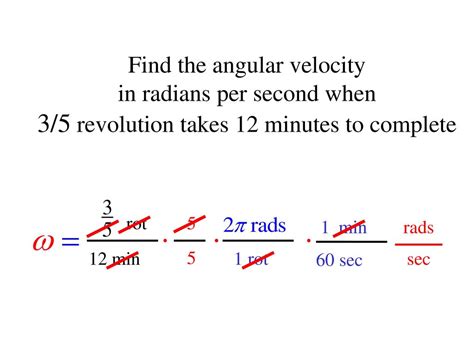 Converting 60 Radians Per Second to Revolutions Per Second