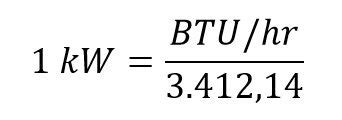 Converting BTUs to kW: The Formula