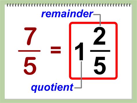 Converting Improper Fractions to Mixed Numbers
