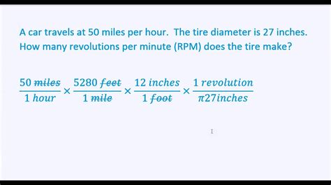 Converting Meters per Second to Revolutions per Minute