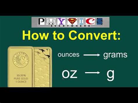 Converting Oz to Grams: A Comprehensive Guide