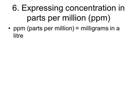 Converting Parts Per Million to Milligrams: A Complete Guide