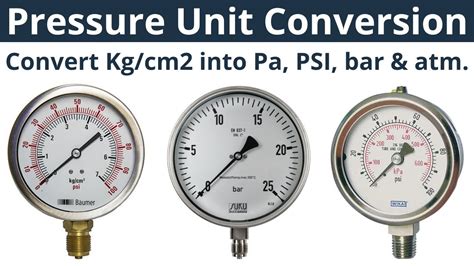 Convertir de Bar a kg/cm2