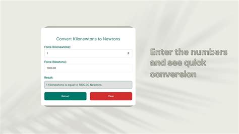 Convertitore KG KN: Effortless Conversion for Precise Measurements