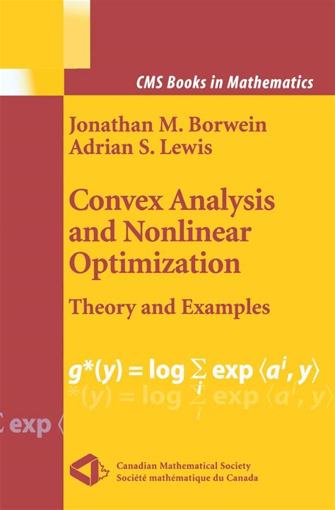 Convex Analysis and Nonlinear Optimization Theory and Examples Kindle Editon