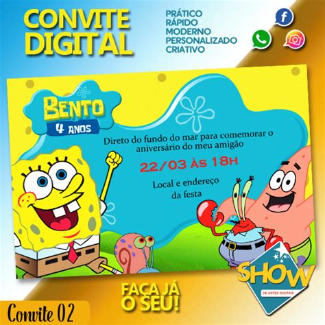 Convite do Bob Esponja: Um Guia Completo Para Uma Festa Inesquecível!