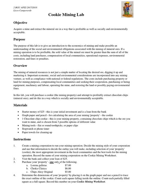 Cookie Mining Lab Answer Key Epub