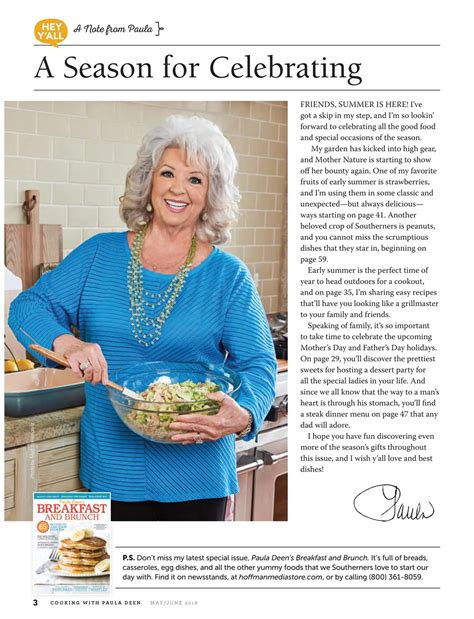 Cooking with Paula Deen Magazine May June 2013 Kindle Editon