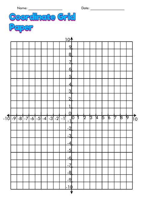 Coordinate Grid Graph Paper Printable