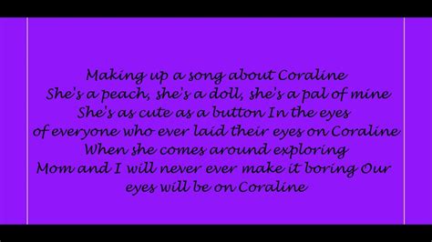 Coraline Other Father Song Lyrics: Unravel the Enchanting Melodies