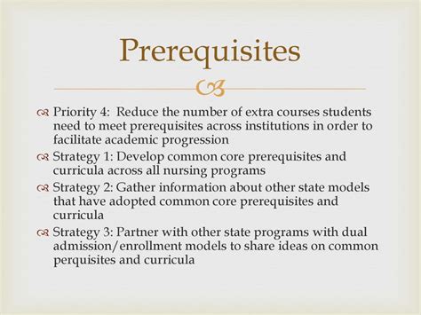Core Nursing Prerequisites