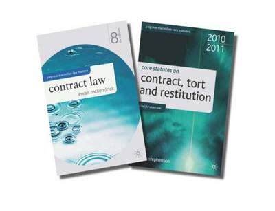 Core Statutes on Contract, Tort and Restitution, 2010-11 Doc