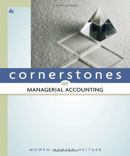 Cornerstone Managerial Accounting 4th Edition Answers Kindle Editon