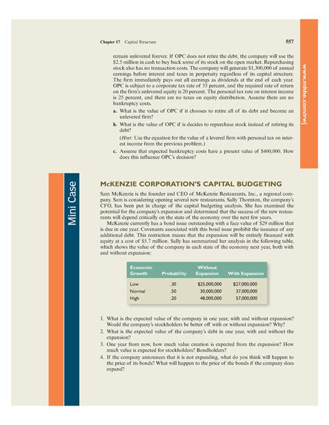 Corporate Finance Capital Budgeting Questions And Solutions Doc