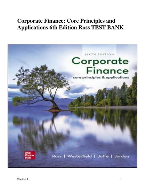 Corporate Finance Core 3 Solution Doc