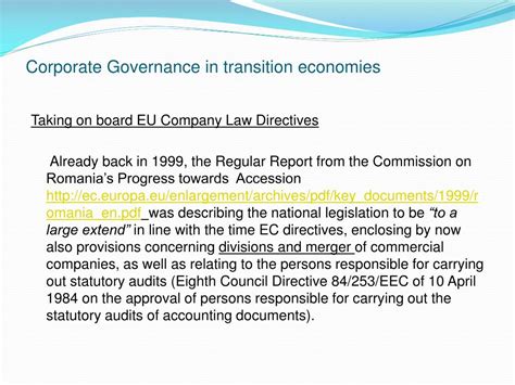 Corporate Governance in Transition Economies Doc