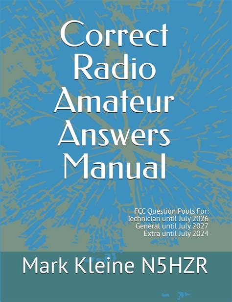 Correct Radio Amateur Answers Manual CRAAM Kindle Editon