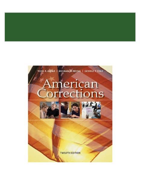 Corrections in America: An Introduction (12th Edition) Ebook PDF