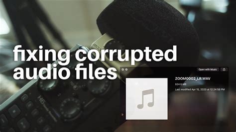 Corrupted audio files: