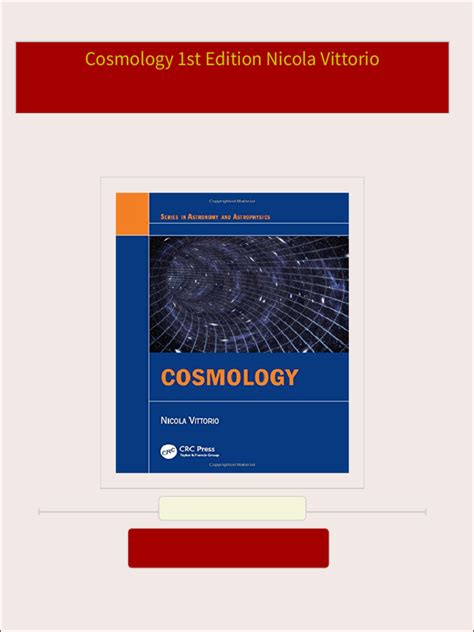 Cosmology 1st Edition Doc